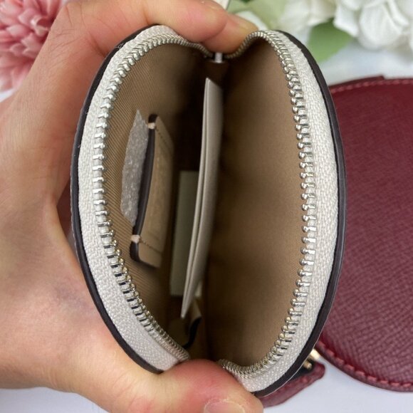 Coach CW935 Skull Halloween + Coach CAA95 Dark Ruby Heart Coin Cases - Picture 6 of 9